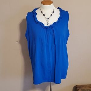 Jones New York royal blue tank top size 2X